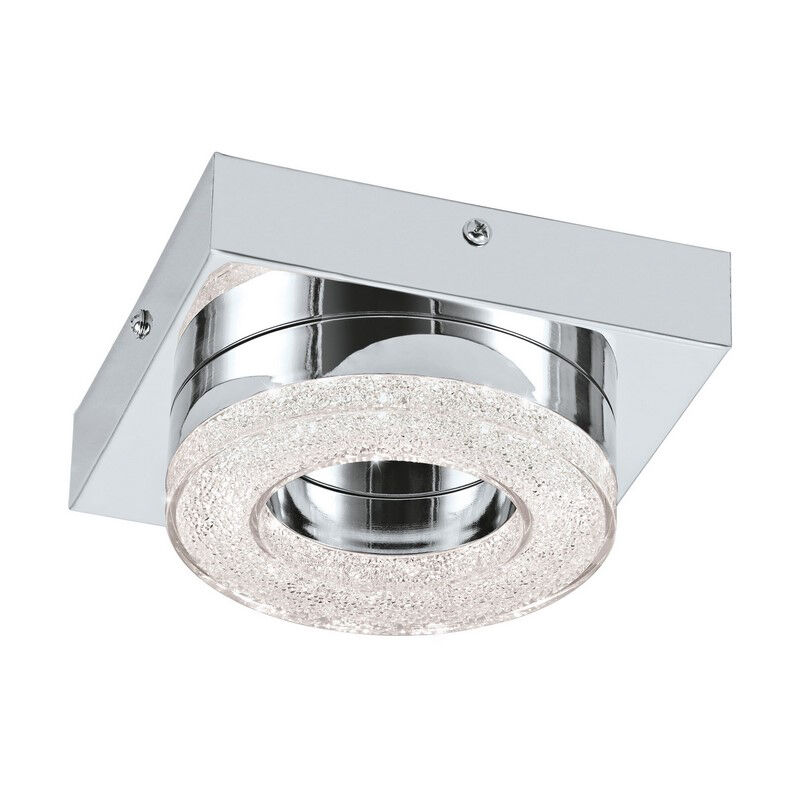 Chromen moderne wandlamp kunststof, Arjo, 4W, 3000K LED