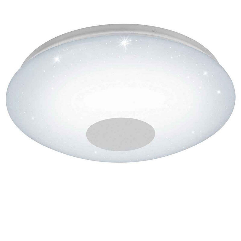 Witte plafondlamp kunststof, Barbera, 30W, warm tot koud wit verstelbare LED