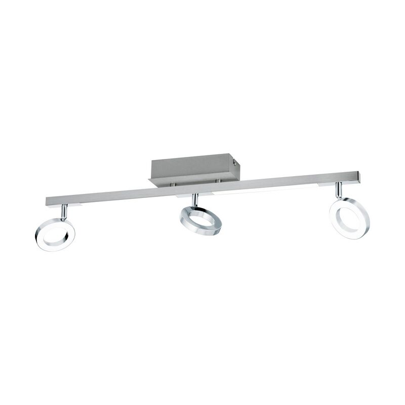 Chromen moderne plafondspot, Madelinde, aluminium, 3w 3000K (warm wit) LED
