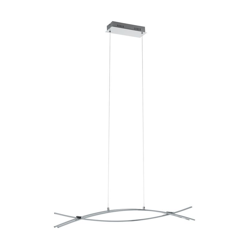 Chromen moderne hanglamp aluminium, Josua, 9W, 3000K LED
