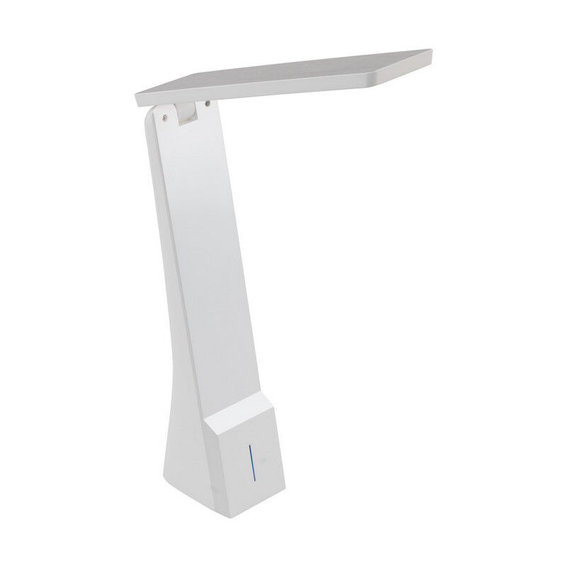 Witte moderne bureaulamp kunststof, Chama, 1W, white switch LED, met touchdimmer