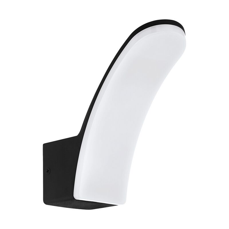 Zwarte moderne buitenlamp, Oskar, aluminium, 11w 3000K (warm wit) LED