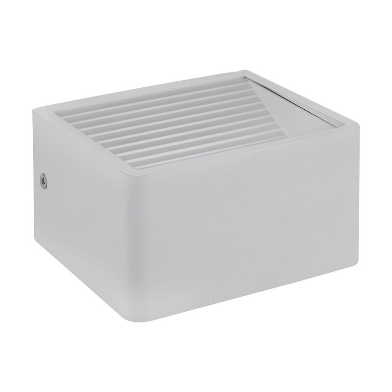 Witte moderne buitenlamp, Nicoliene, aluminium, 6w 3000K (warm wit) LED