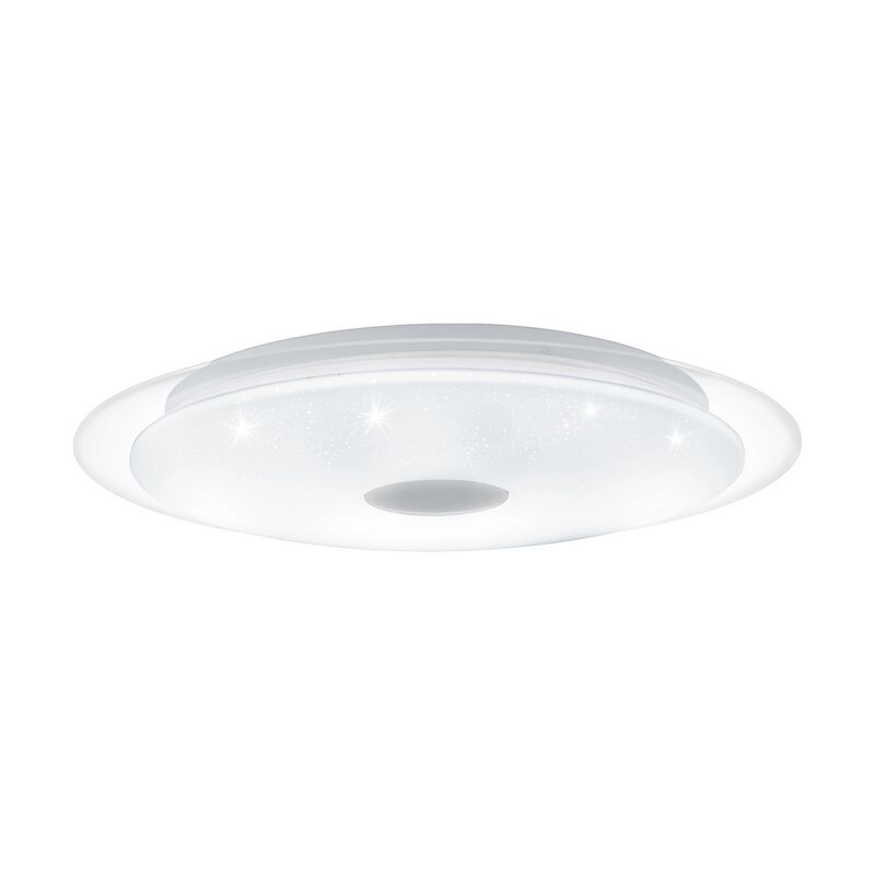 Witte plafonniere Dunya, staal, met verstelbare lichtkleur