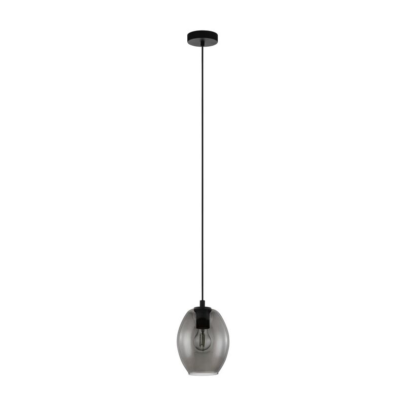 Retro hanglamp rookglas, Lucian