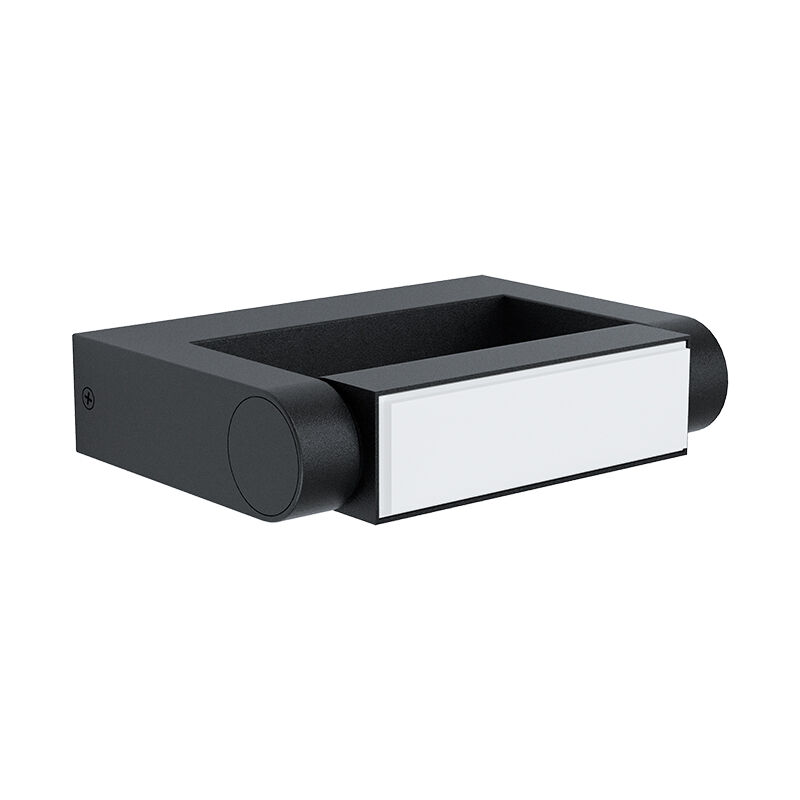 Zwarte moderne buitenlamp, Kawa, aluminium, IP44