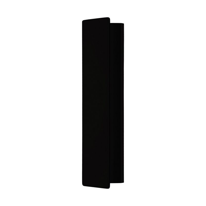 Zwarte moderne wandlamp, Zion, aluminium, 12w 3000K (warm wit) LED