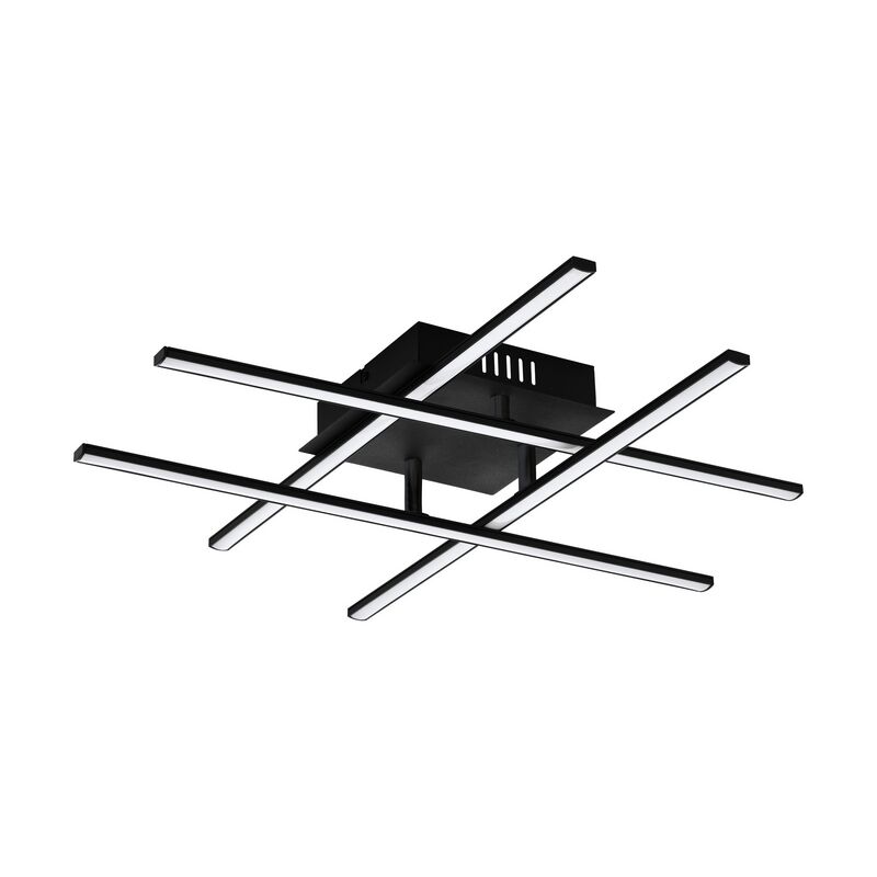 Zwarte moderne plafonnière staal, Arantxa, 21W, 3000K LED