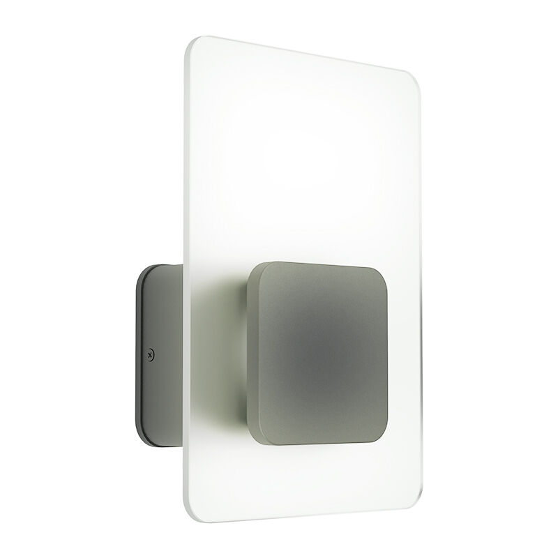 Antraciete moderne buitenlamp, Lutske, rvs, 10w 3000K (warm wit) LED