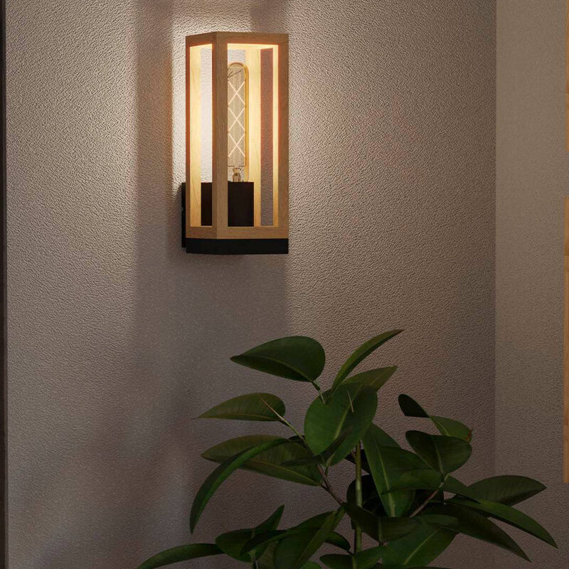 Houten wandlamp bruin, Jasmina