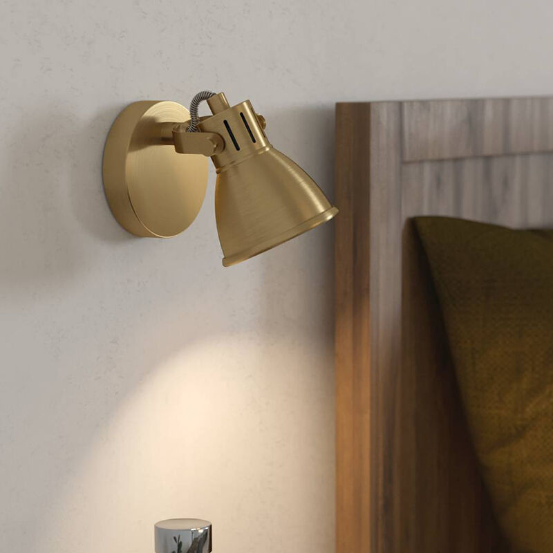 Gouden industriële wandspot aluminium, Tinke