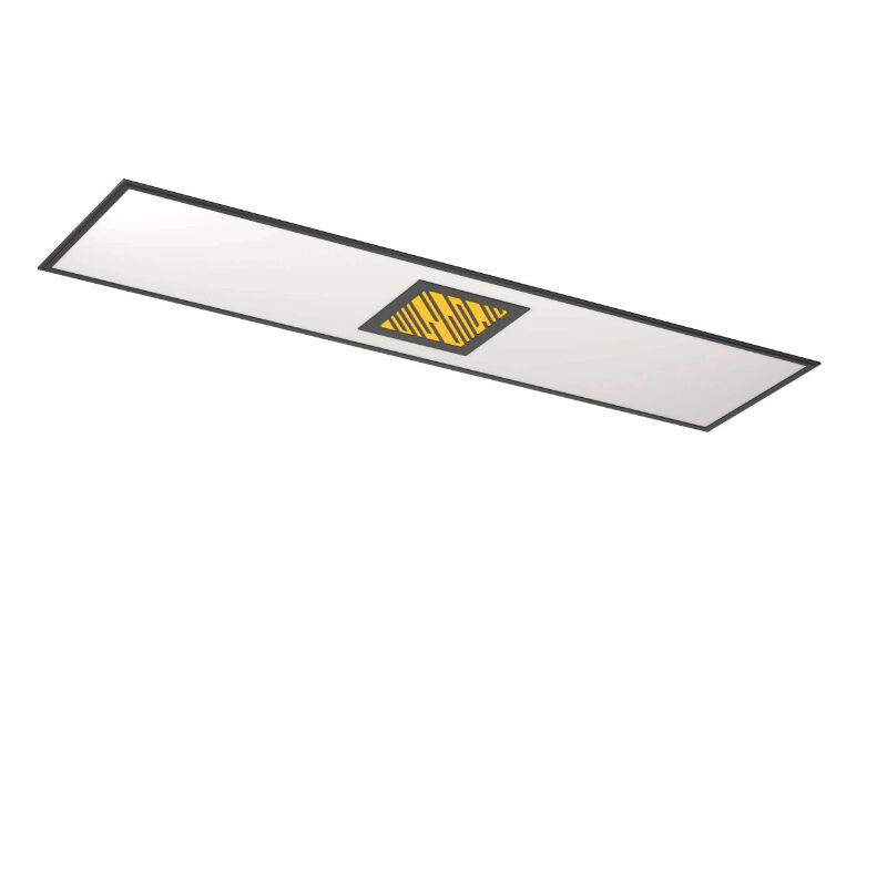 Zwarte moderne plafondlamp aluminium, Vinesh, 35W, warm tot koud wit verstelbare LED, 3-staps dimbaar