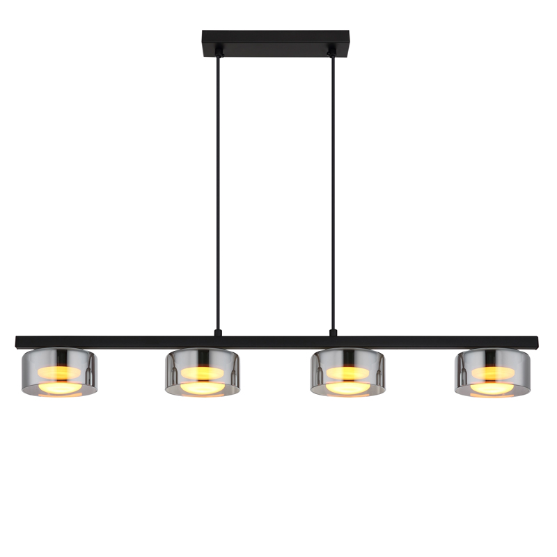 Zwarte design eettafel hanglamp metaal, Jamahl
