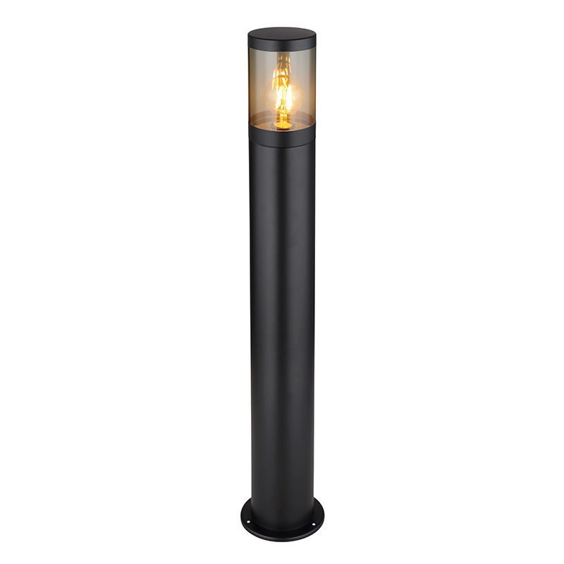 Zwarte moderne buitenlamp rvs, Lambert, IP44