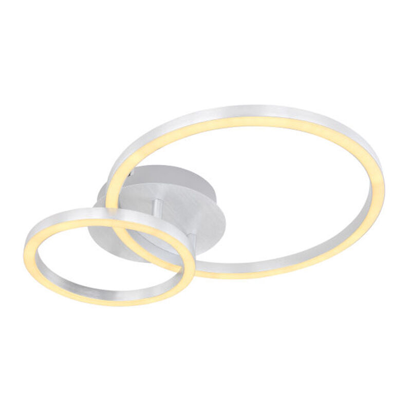 Witte plafonnière Palica, metaal, modern, geïntegreerd LED