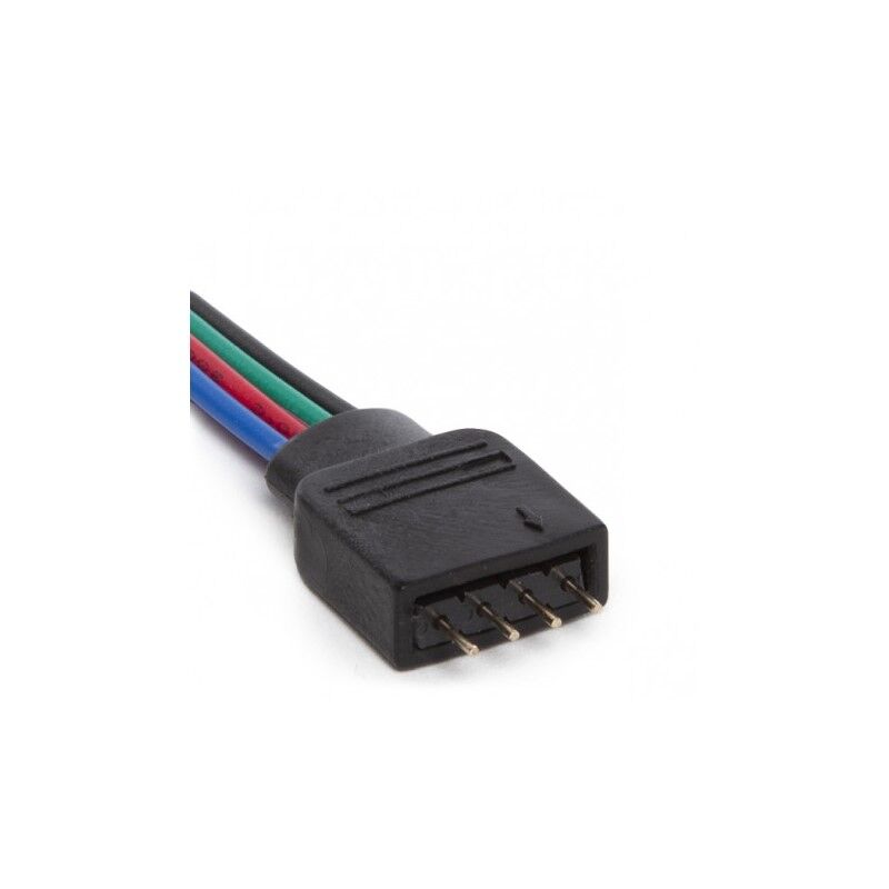 Koppelstuk met kabel voor RGBW ledstrip naar controller, male