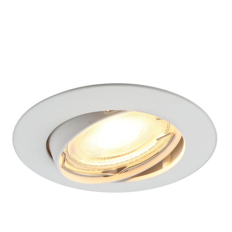 Aluminium inbouwspot wit, Agata