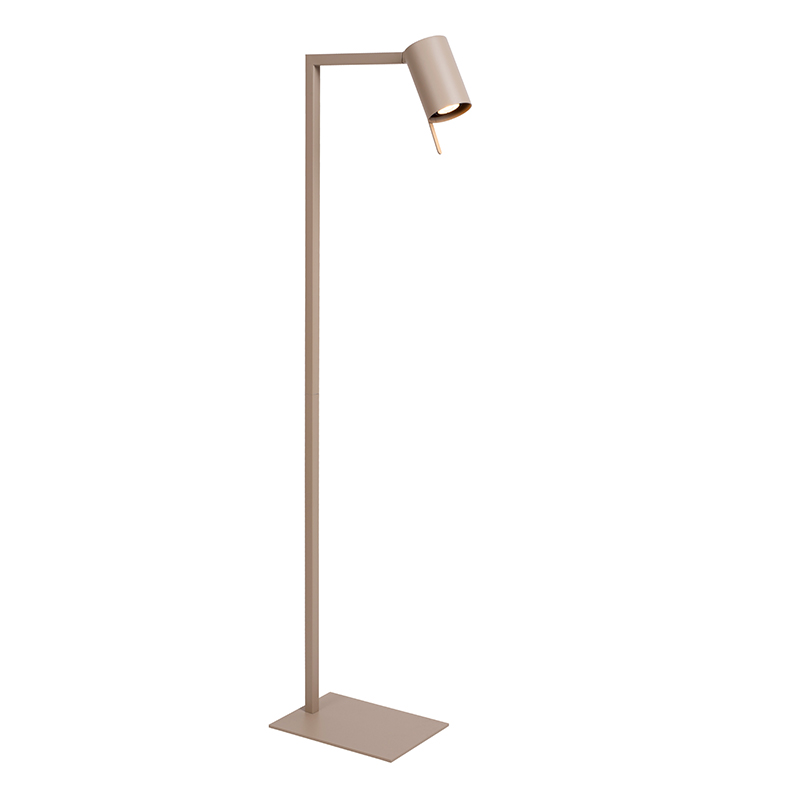 Taupe bureaulamp modern, Lesley, met schakelaar