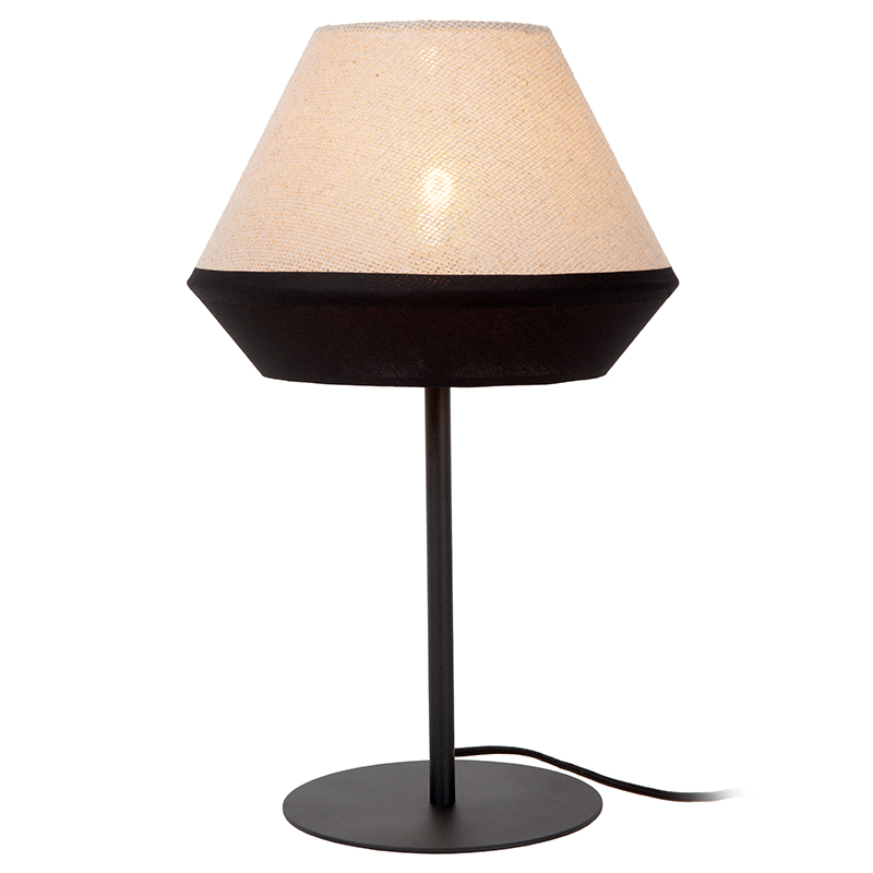 Beige tafellamp modern, Kala, met schakelaar