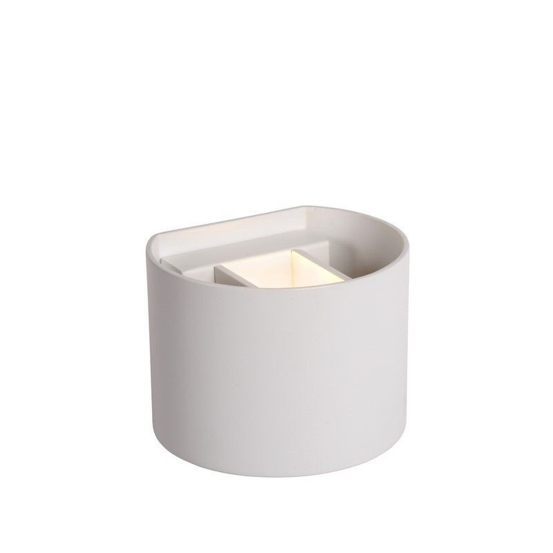 Witte wandlamp Xio, Aluminium