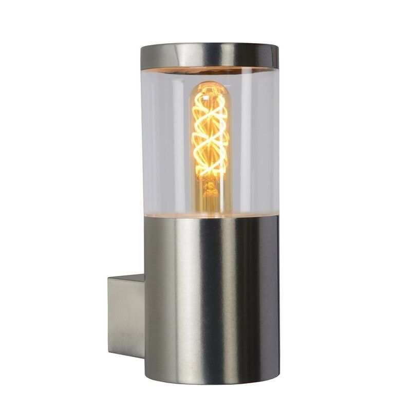 Moderne buitenlamp Fedor, Chroom