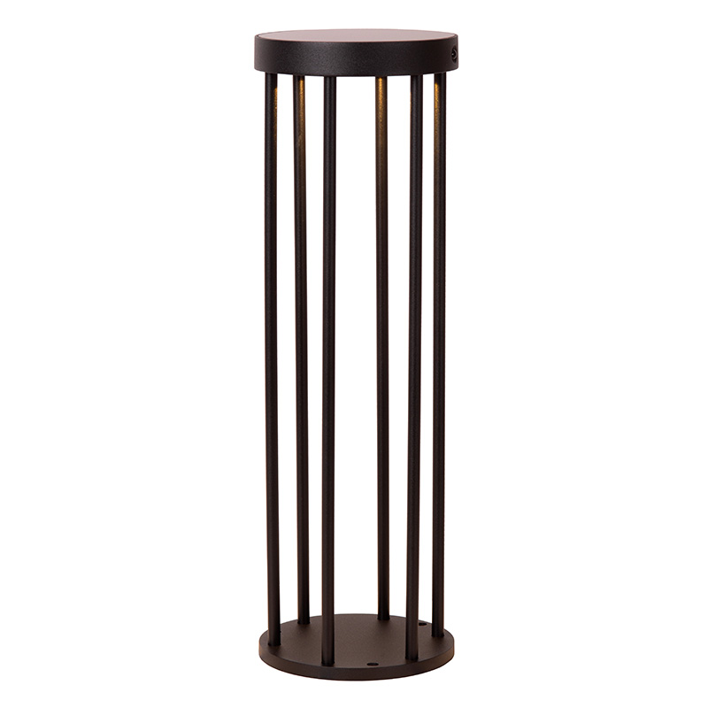 Zwarte staande buitenlamp op zonne-energie modern, Jackson, 2W, 2700K LED, IP65, 3-staps dimbaar