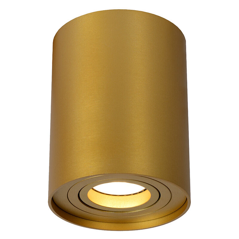 Gouden opbouwspot Tube, aluminium