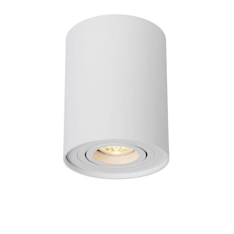 Witte plafondspot Tube, Cilinder