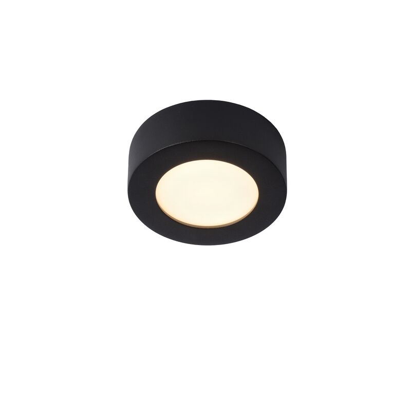 Zwarte plafonniere Brice, aluminium, 8w geintegreerd warm wit LED