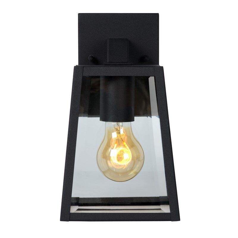 Zwarte wandlamp Matslot, Hoekvormig