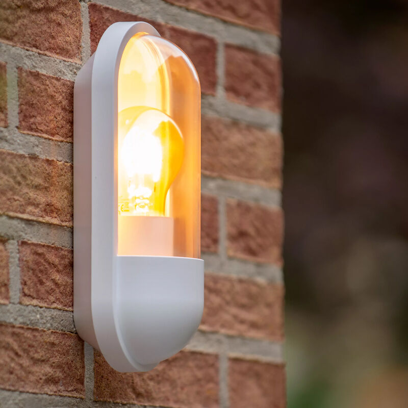 Witte buitenlamp klassiek, Capsule, IP54