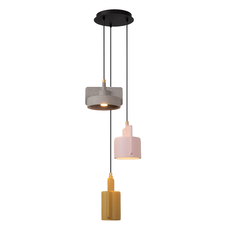 Betonnen hanglamp veelkleurig, Ninja