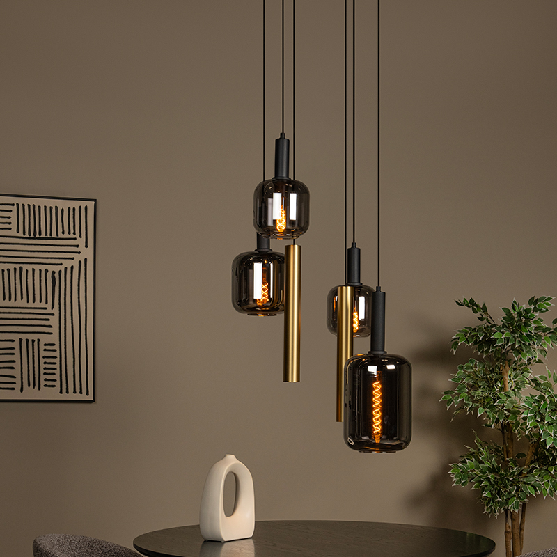 Zwarte hanglamp modern, Joanet