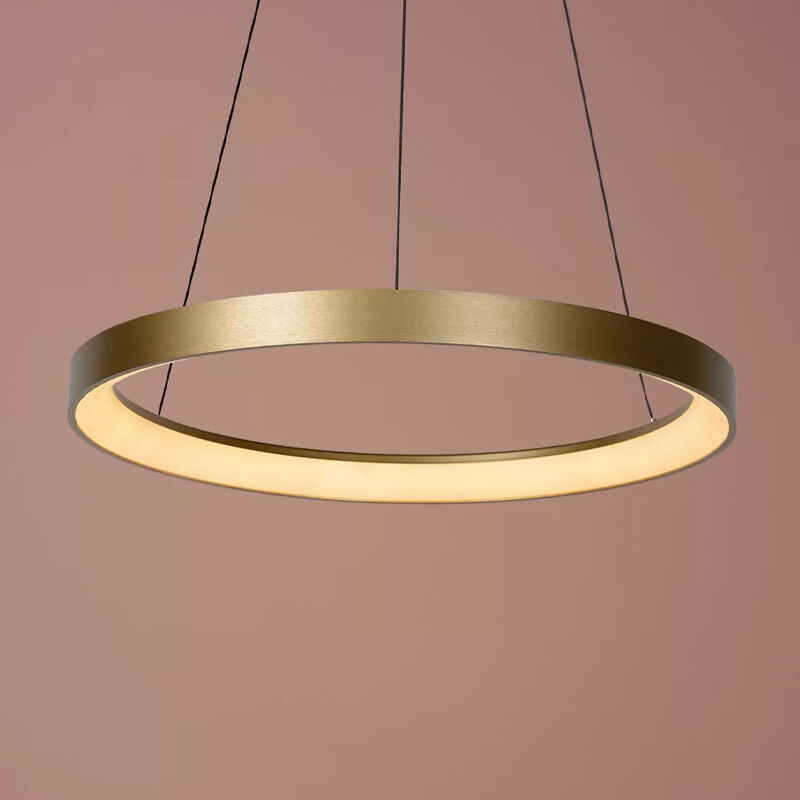 Messing hanglamp modern, Vidal, 48W, 2700K LED