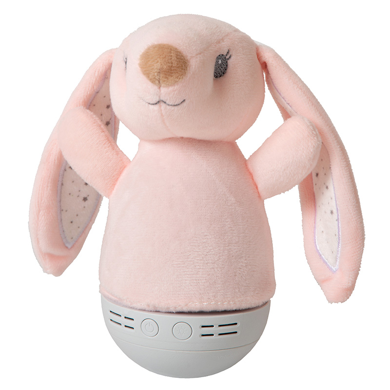 Roze kinderkamer tafellamp modern, Dolly, 3W, RGB LED, met schakelaar