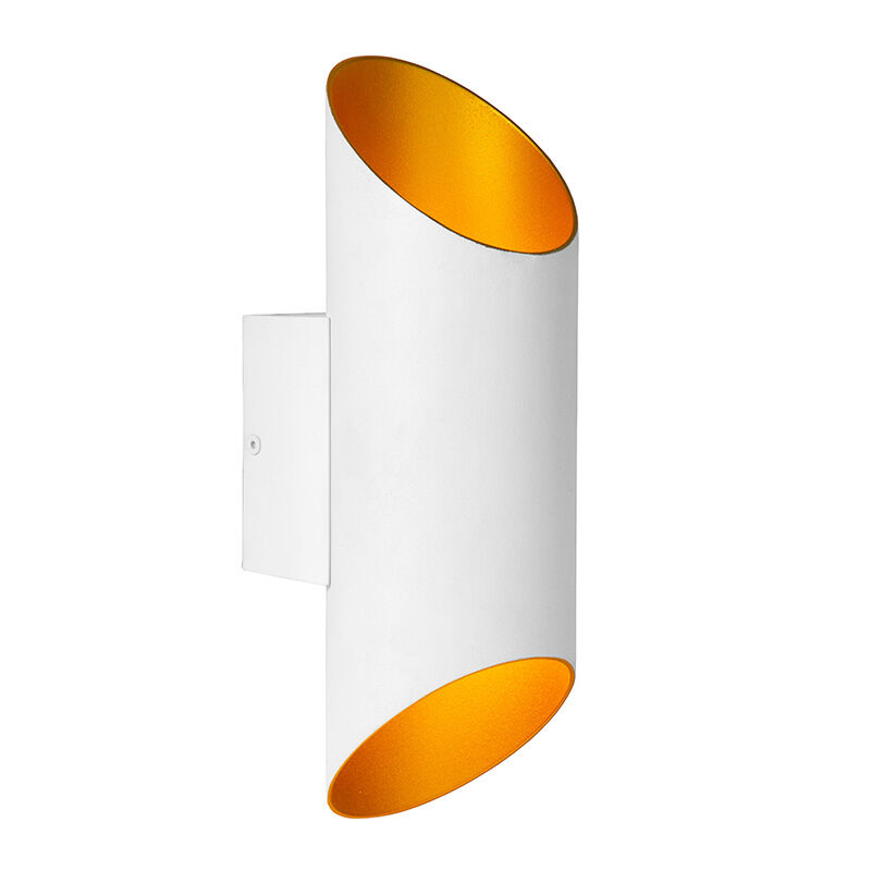 Witte moderne wandlamp, Quirijn, metaal