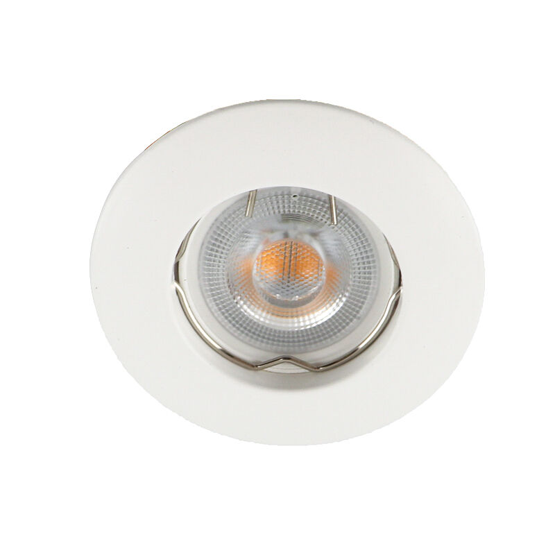 Witte, kleine inbouwspot Rosi, rond