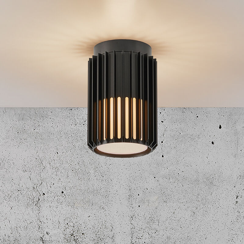 Zwarte buitenlamp design, Aludra, IP54