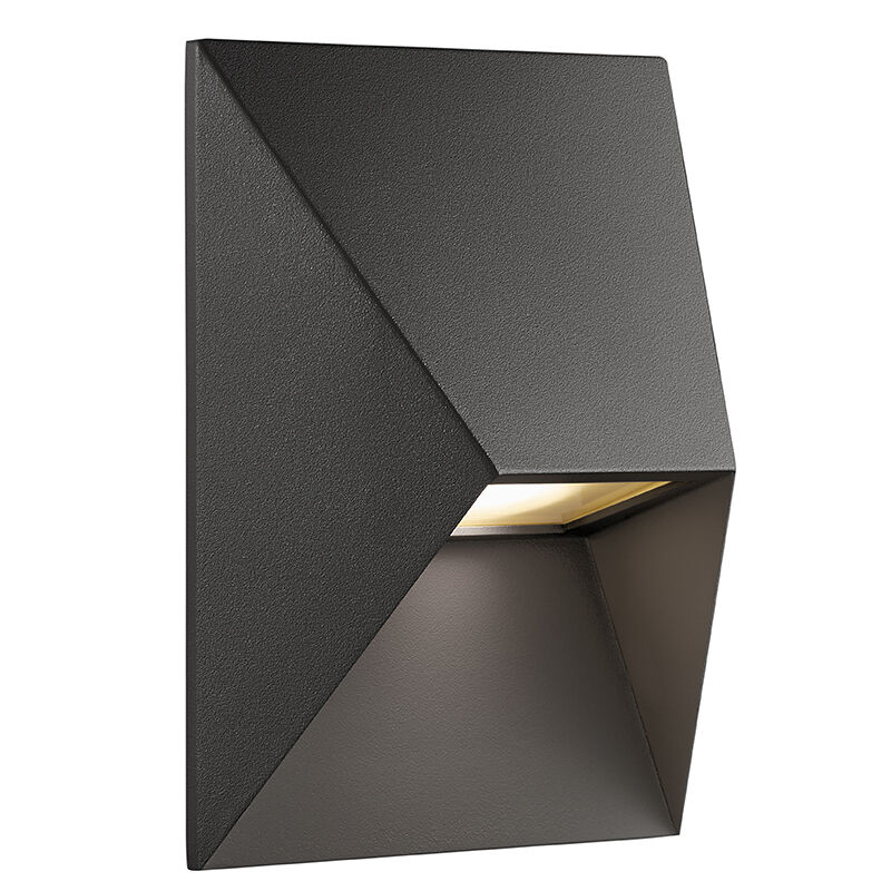Zwarte buitenlamp modern, Pontio, IP54