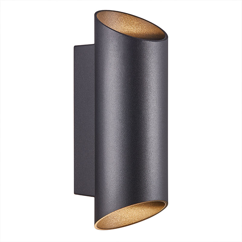Zwarte buitenlamp modern, Nico, IP54