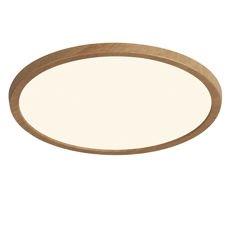 Bruine badkamer plafondlamp landelijk, Oja, 17W, 2700K LED, IP54, 3-staps dimbaar