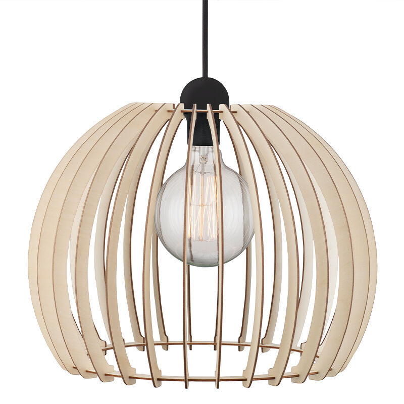 Beige hanglamp landelijk, Chino