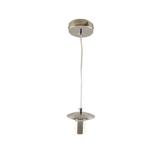 Metalen hanglamp zonder kap nikkel, Minne