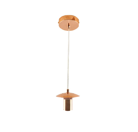 Metalen hanglamp zonder kap brons, Minne