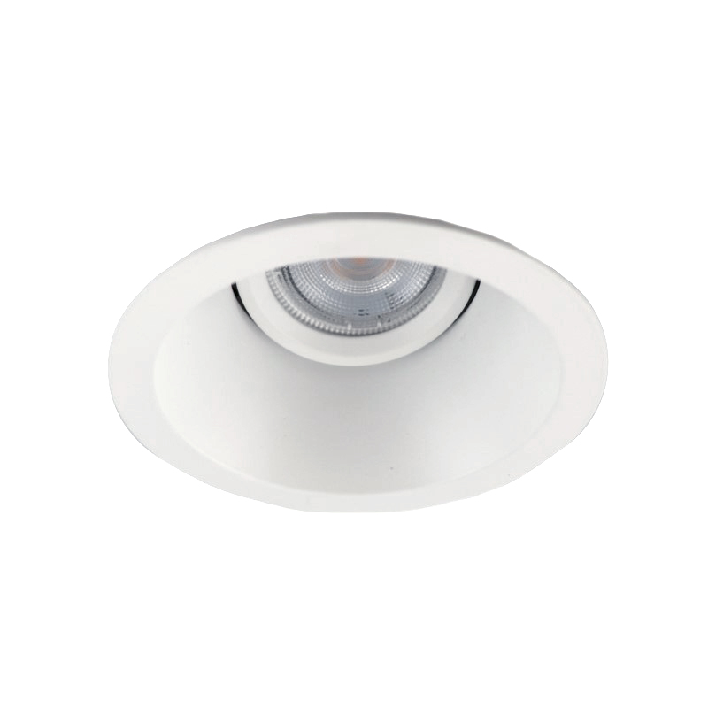 Ronde inbouwspot Tyron, wit