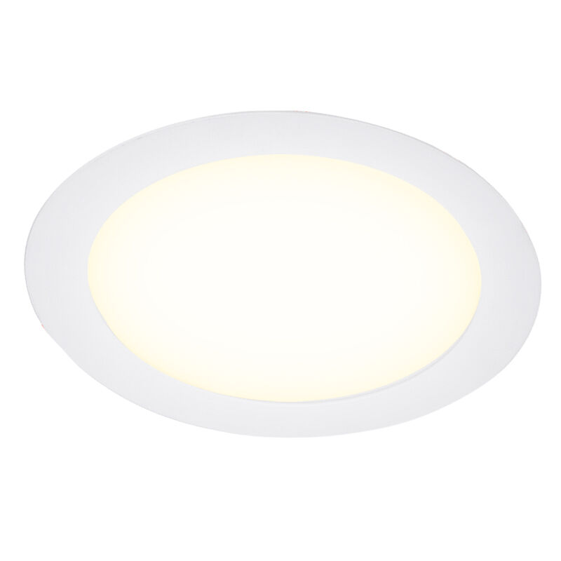 Witte downlight aluminium, Umbriel, 9W, 4000K LED, IP44