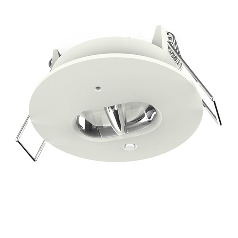 Witte noodverlichting inbouwspot, 1W, 6000K LED, IP22