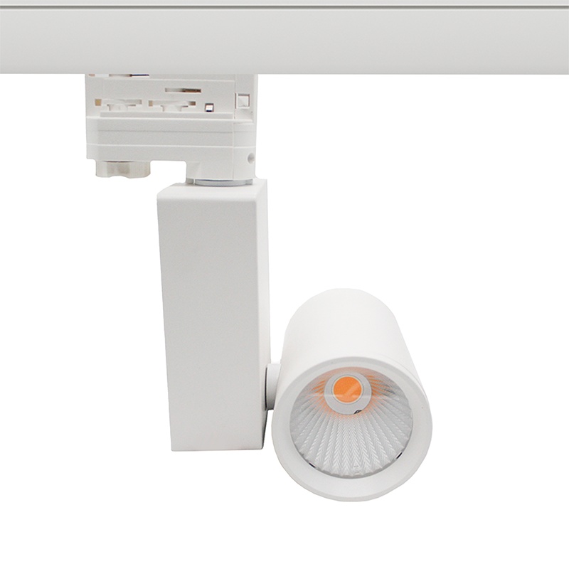 Witte 3-fase spot Deena, 28W, 3000K, Pro
