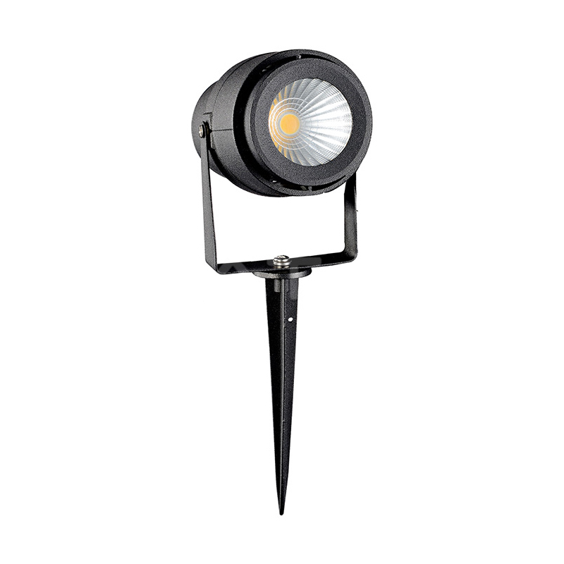 Aluminium prikspot zwart, Soufyan, 12W, 4000K LED, IP65