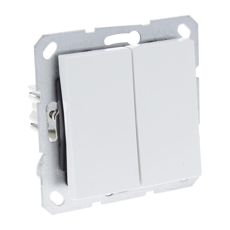 Q-Link S-Line Schakelaar Inbouw Wissel/Wissel, Polarwit